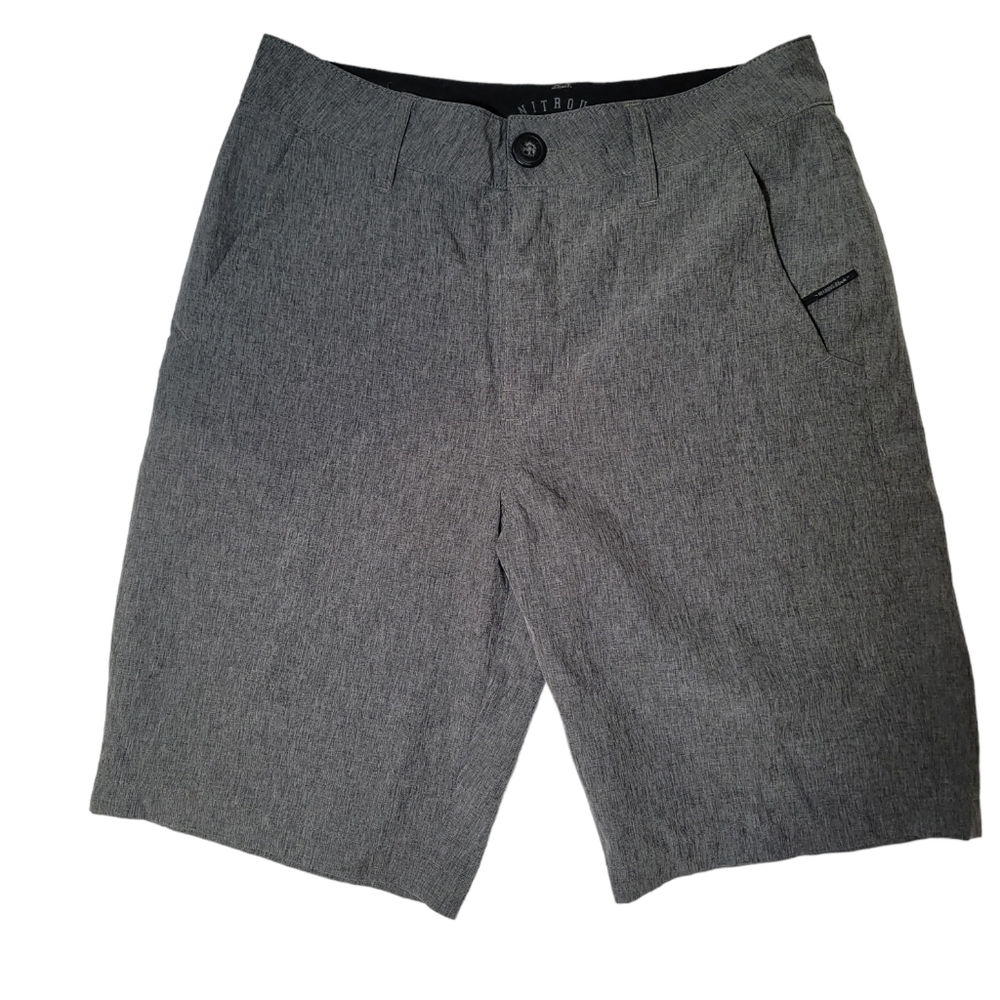 Nitrous Black Gray Short for Boys Size 10
